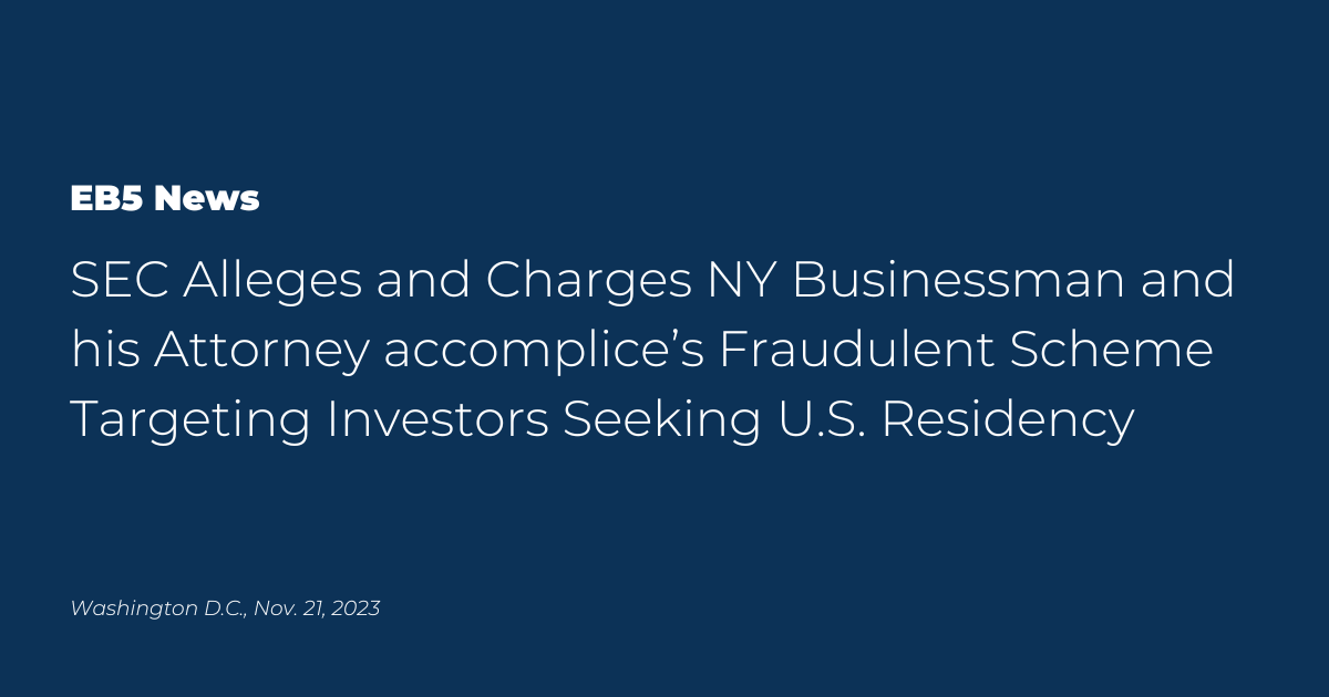 You are currently viewing SEC Alleges and Charges NY Businessman and his Attorney accomplice’s with Fraud